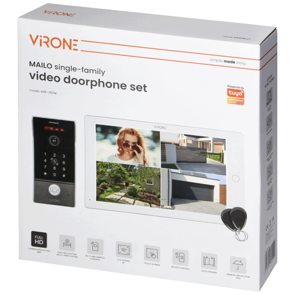 Video interfon 10", WiFi, RFID, Mailo