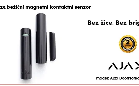 Bežični magnet sa priključnicom za dodatni kontakt crne boje
