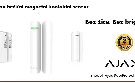 Bežični magnet sa priključnicom za dodatni kontakt bijele boje