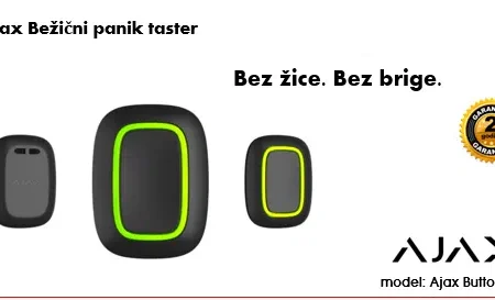 AJAX Bežični panik taster crne boje