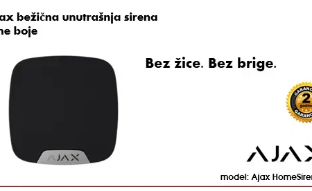 AJAX bežična unutrašnja sirena crne boje