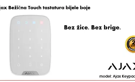 AJAX Bežična touch tastatura bijele boje