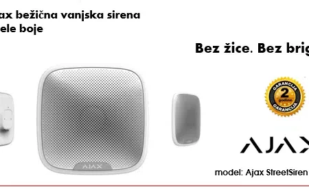 AJAX bežična vanjska sirena bijele boje