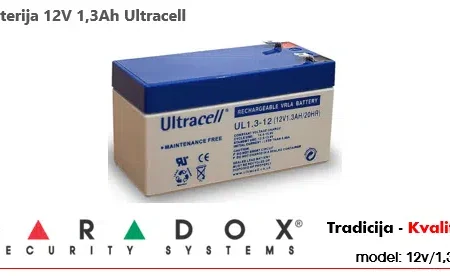Baterija 12V 1,3Ah Ultracell