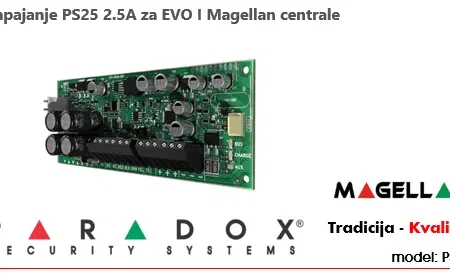 Napajanje PS25 2.5A za EVO i Magellan centrale