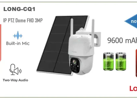 Wi-Fi PTZ kamera 360 stepeni sa solarnim napajanjem i baterijom R2A