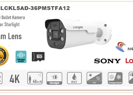 Full Color IP Bullet kamera 5MP 2.8mm 40m IR POE MicroSD utor + Dvosmjerni audio MMLCKL5AD-36PMSTFA12