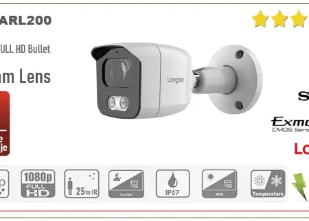 IP Kamera Bullet 2MP 3.6mm 25m IR POE Starlight