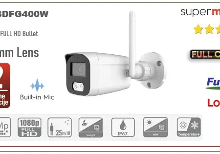Wi-Fi Longse IP Kamera 4MP 3.6mm + Mikrofon BMSDFG400W