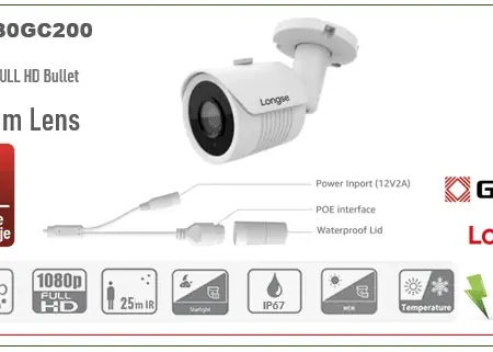 IP Kamera Bullet 2MP 3.6mm 25m IR POE