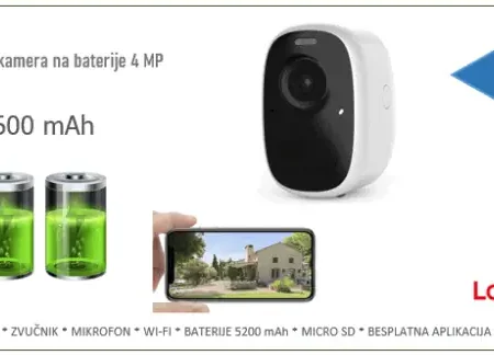 Bežična IP Kamera na baterije 4MP 2.8mm 9600 mAh